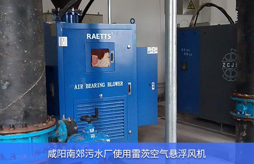 咸阳污水厂使用雷茨空气悬浮风机185KW